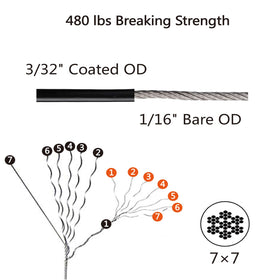 BESTNEWLL complete accessory pack supports versatile hanging projects