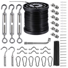 BESTNEWLL string lights hanging kit cable provides durable outdoor lighting support