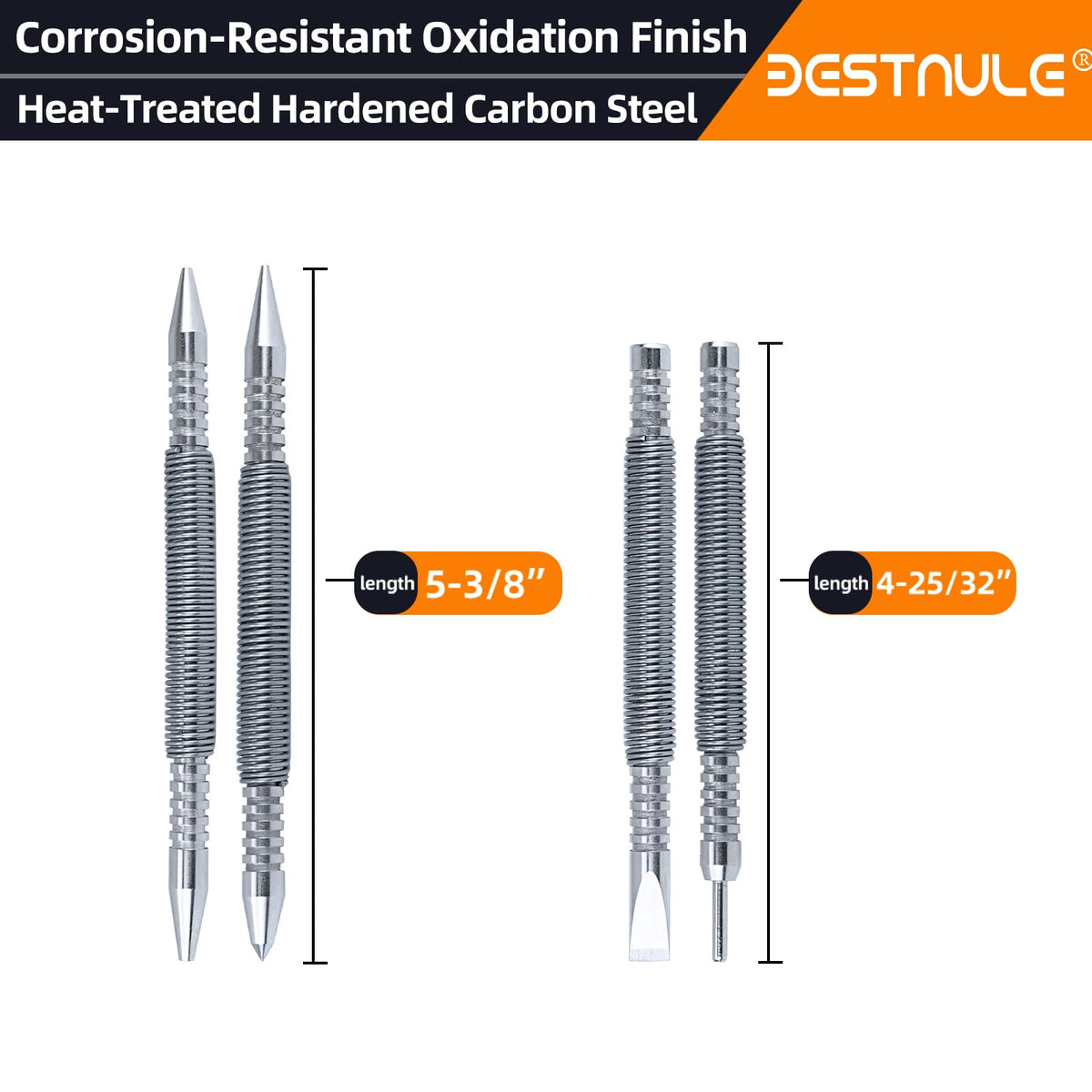 BESTNULE hammerless cold chisel with 5/16 inch head for rivet removal