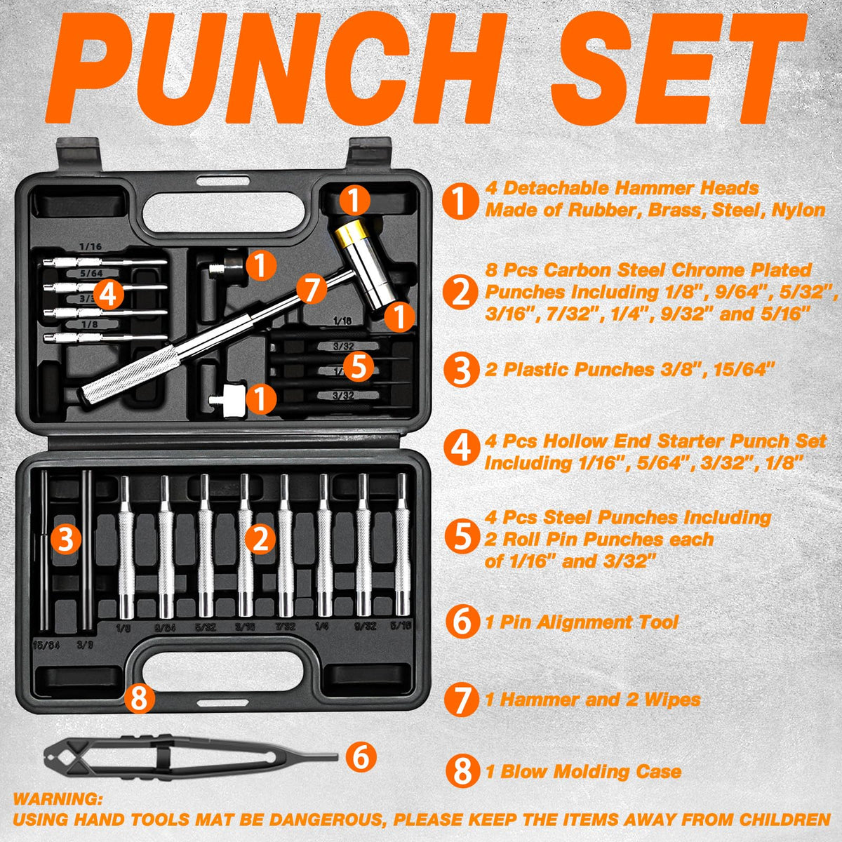 BESTNULE roll pin punches perform accurate pin removal in maintenance tasks.
