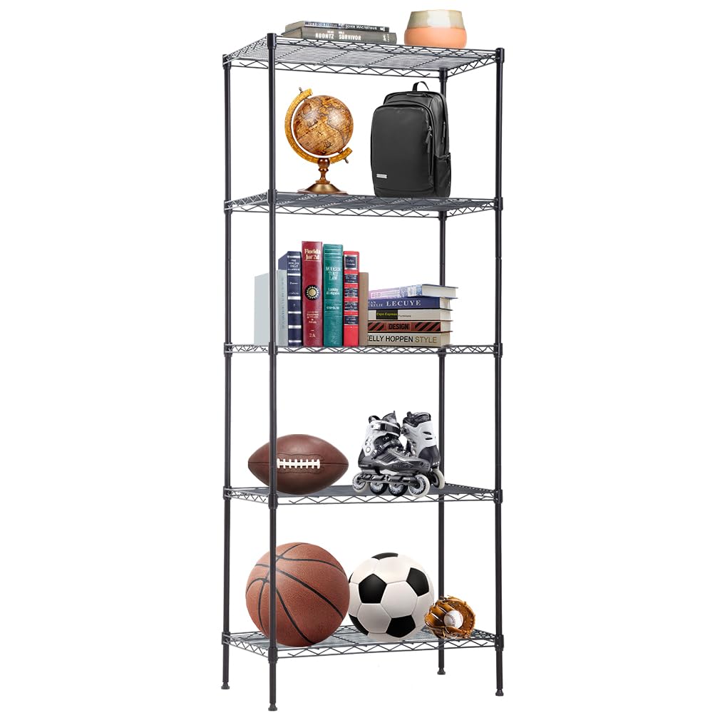 BestOffice 5-Tier Wire Shelf during assembly for quick, organized setup