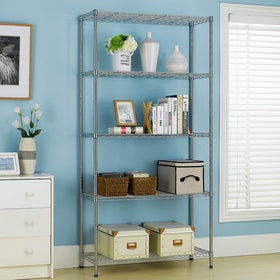 BestOffice adjustable shelf rack with 1-inch increments for customized layout.