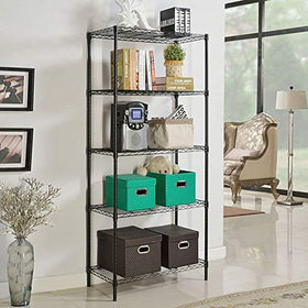 BestOffice adjustable shelves with 1-inch increments for customized layouts.