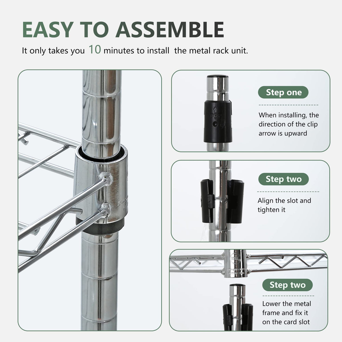 BestOffice adjustable shelves in 1-inch increments for flexible layout