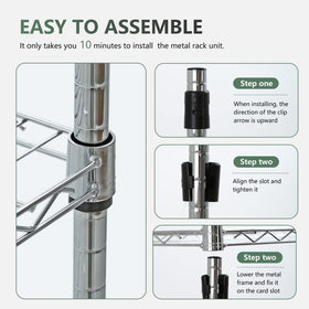 BestOffice adjustable shelves in 1-inch increments for flexible layout
