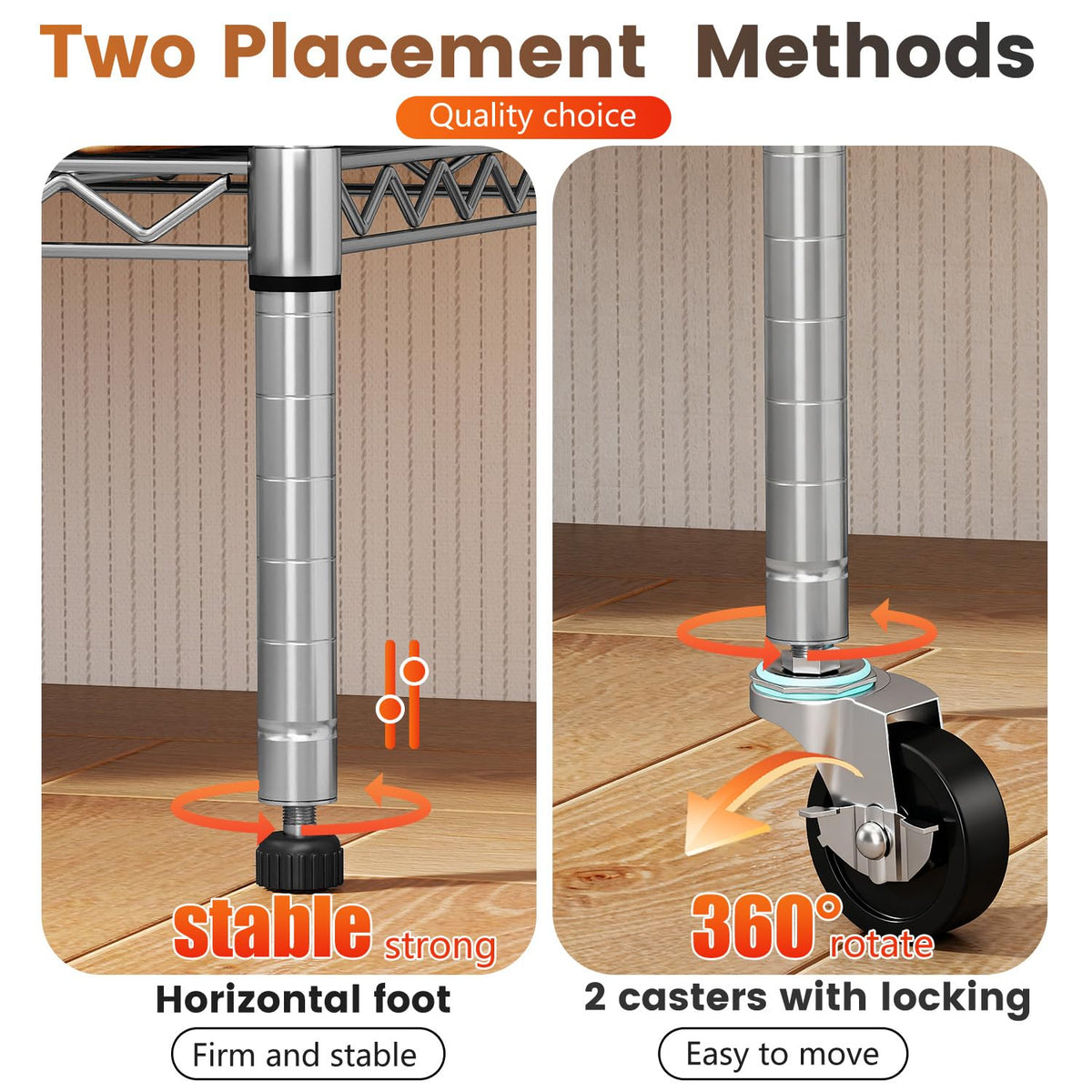 BestOffice adjustable shelves show 1-inch increments for flexible layouts.