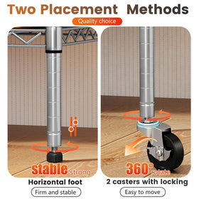 BestOffice adjustable shelves show 1-inch increments for flexible layouts.