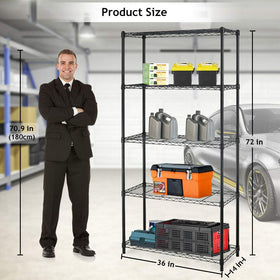 BestOffice durable metal shelving keeps heavy items organized year-round.