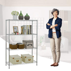 BestOffice chrome wire shelving showing 1000 lb total capacity for heavy items
