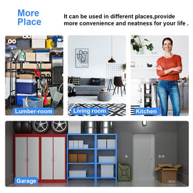 BestOffice kitchen bulk storage shelves keep pantry organized.