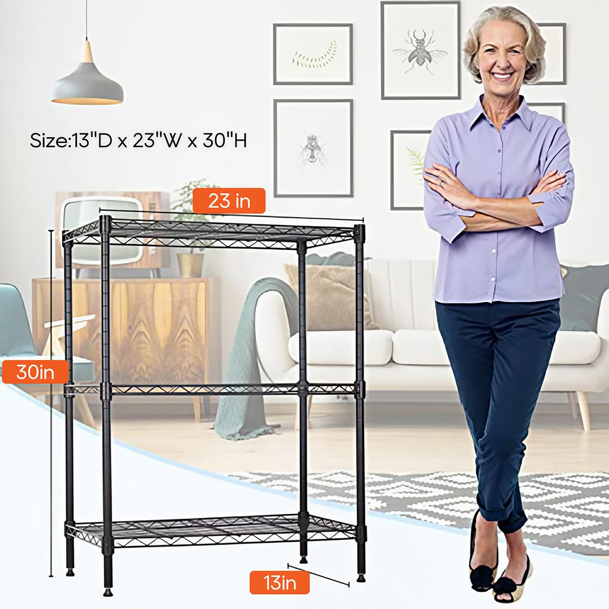 BestOffice leveling feet keep the unit stable on uneven floors.