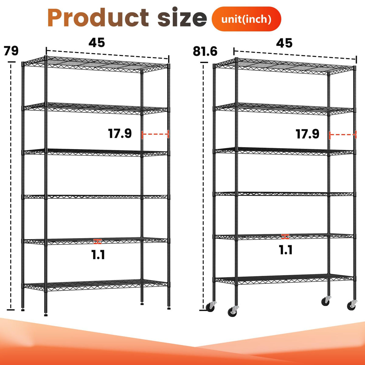 BestOffice slim-profile metal shelf fits tight spaces.