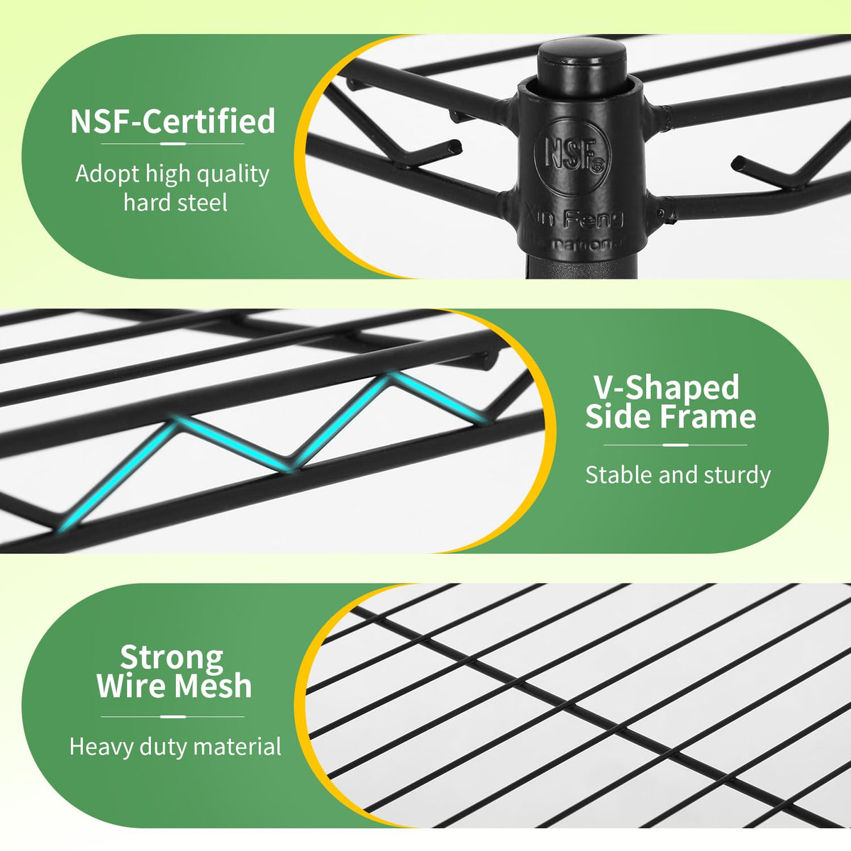 BestOffice adjustable shelves shown in 1-inch increments for flexible storage.