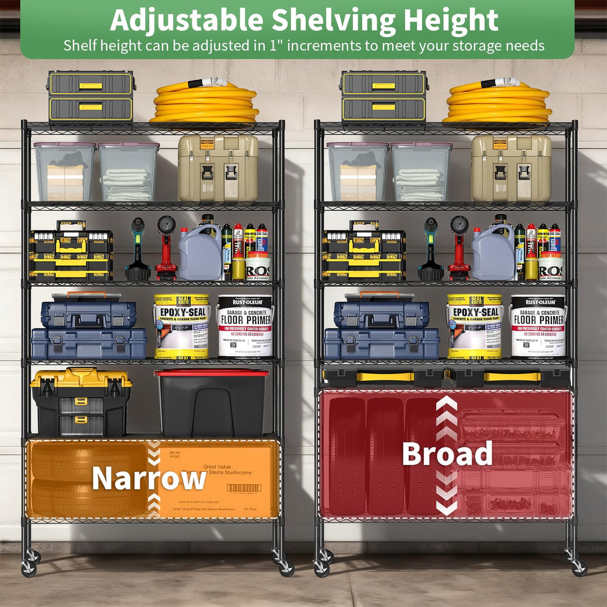 BestOffice wire mesh shelves close-up illustrating durable steel construction.