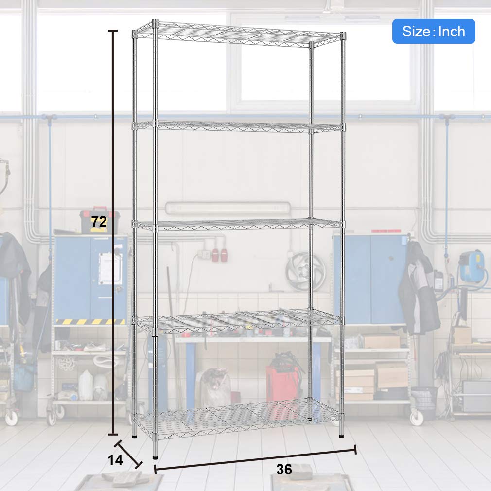 BestOffice tall storage unit 36x14x72 fits tight spaces.
