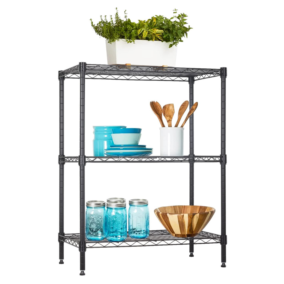 BestOffice wire shelf being assembled for easy, space-saving storage.