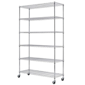 BestOffice wire shelf assembly demonstrates quick setup for organized storage.