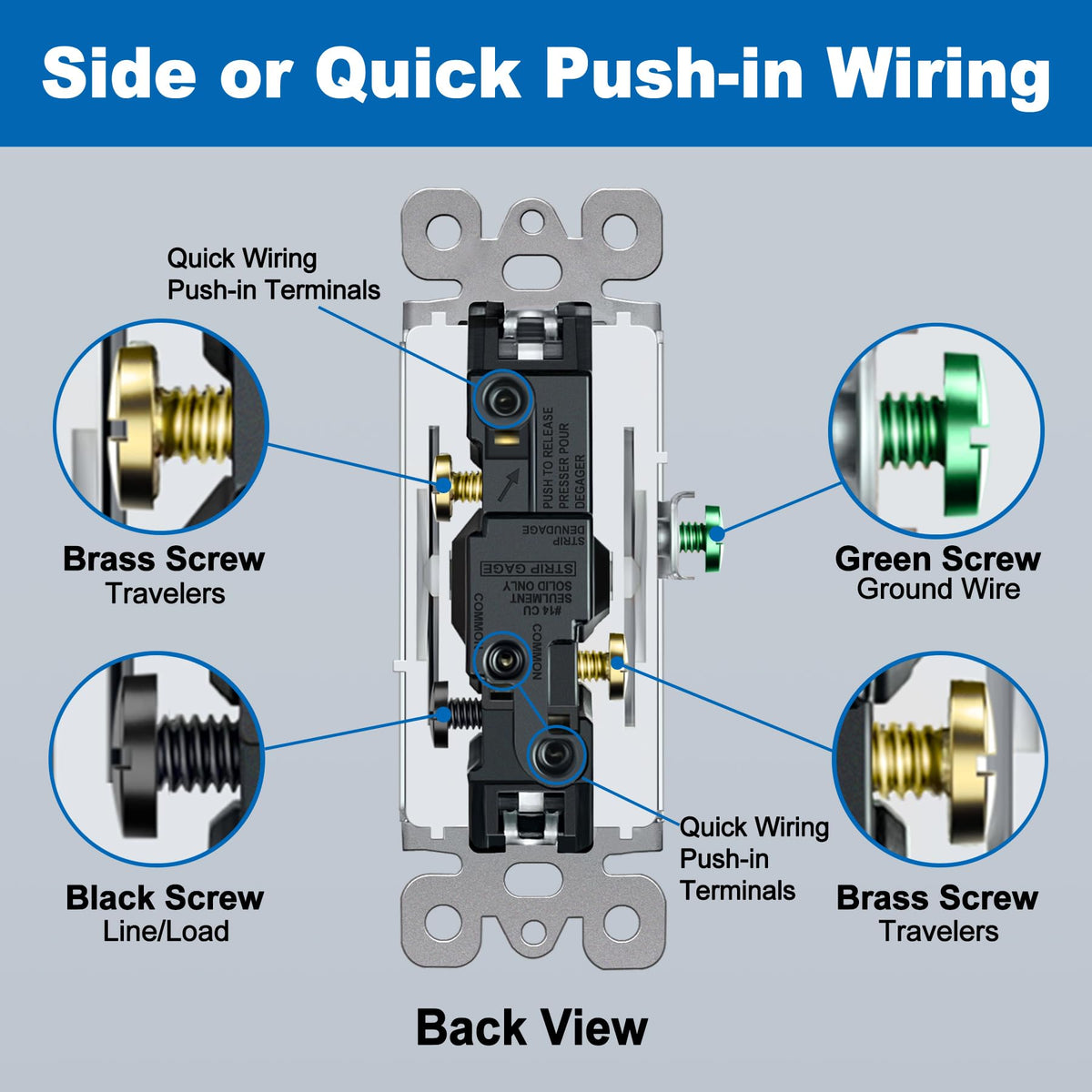 BESTTEN 3-way compatibility supports single-pole and three-way circuits.