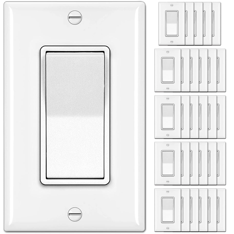 BESTTEN single pole decorator switch for clean, reliable control