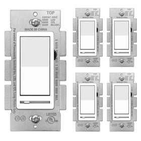 BESTTEN five-pack dimmer switch packaging shows easy replacement options