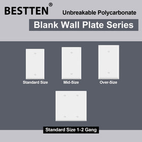 Bestten white wall plate complements modern interiors with a clean silhouette.