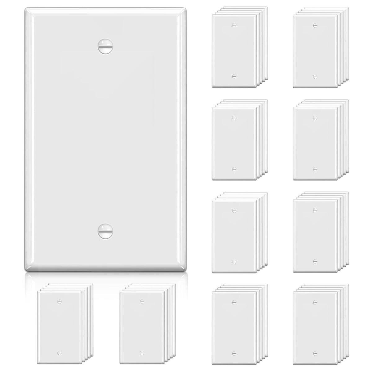 Bestten blank wall plate 1-gang white enables quick, clean installation.