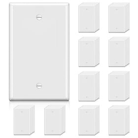 Bestten blank wall plate 1-gang white enables quick, clean installation.