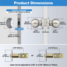 Satin-nickel finish on BESTTEN knob resists daily wear with a clean look