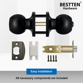 BESTTEN door knob compatible with 35-45mm thick doors