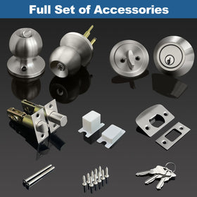 BESTTEN durable satin-nickel finish resists wear and matches modern decor.