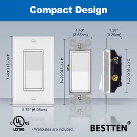 BESTTEN easy wiring options speed up installation.