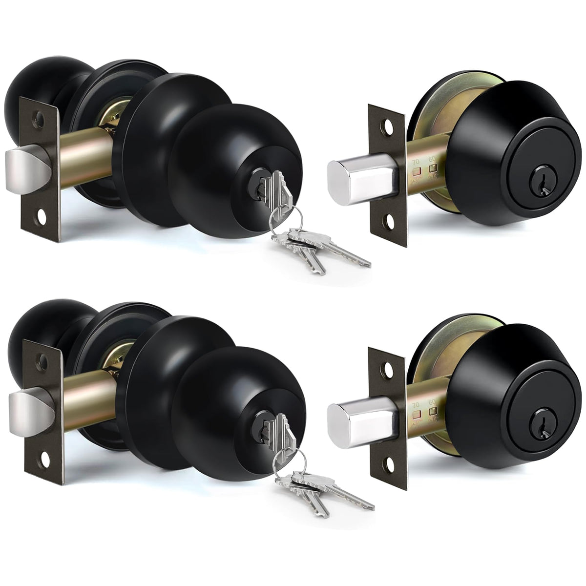 BESTTEN exterior knobs and deadbolts, pack preview, secure entry option