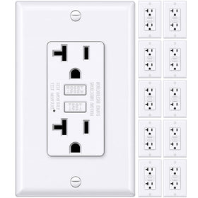 Bestten GFCI outlet 20A thin design enables compact wiring