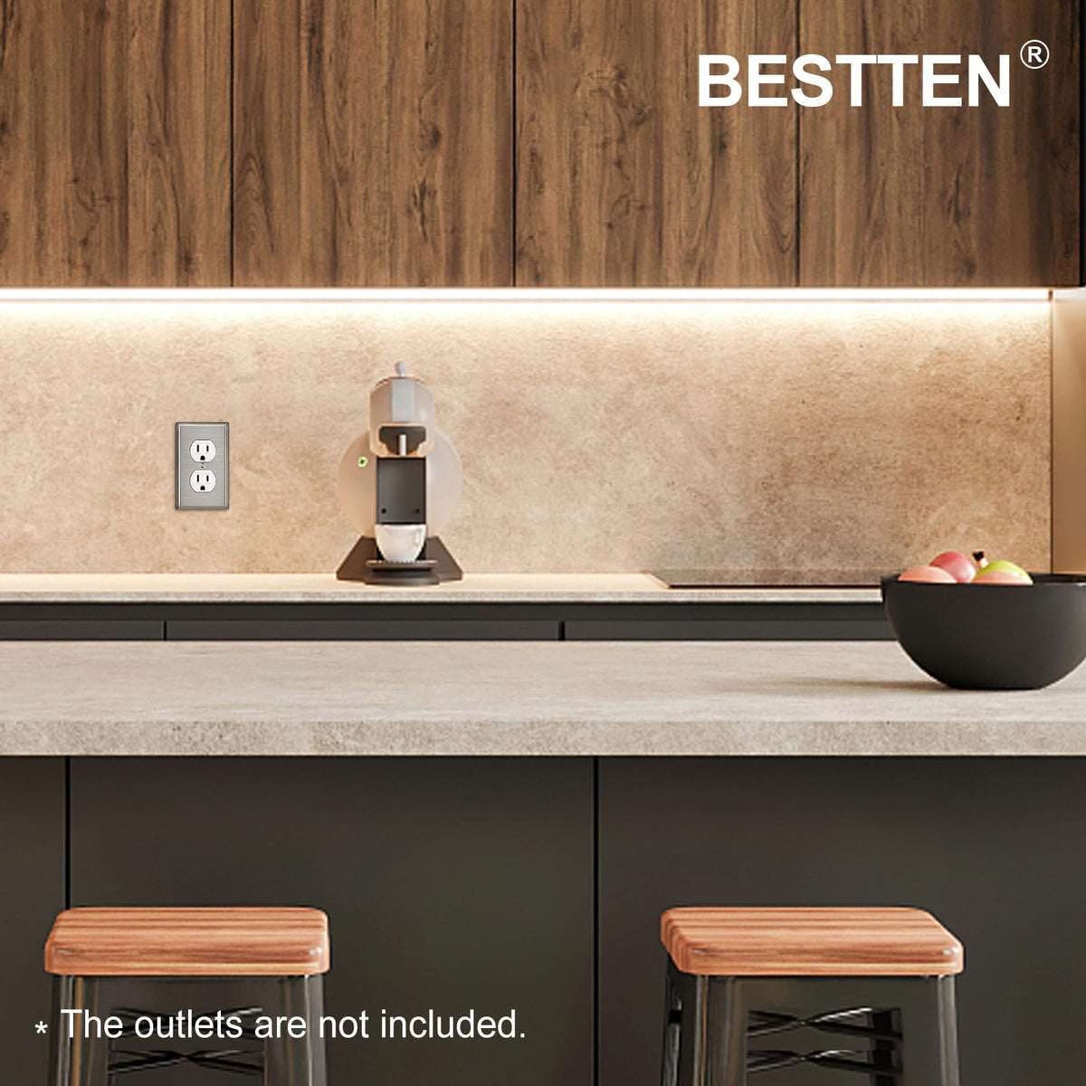 BESTTEN industrial-grade stainless steel wall plate for tough environments