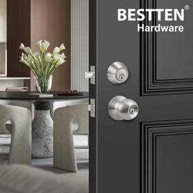 BESTTEN installation reminder clarifies screws preinstalled in handle.
