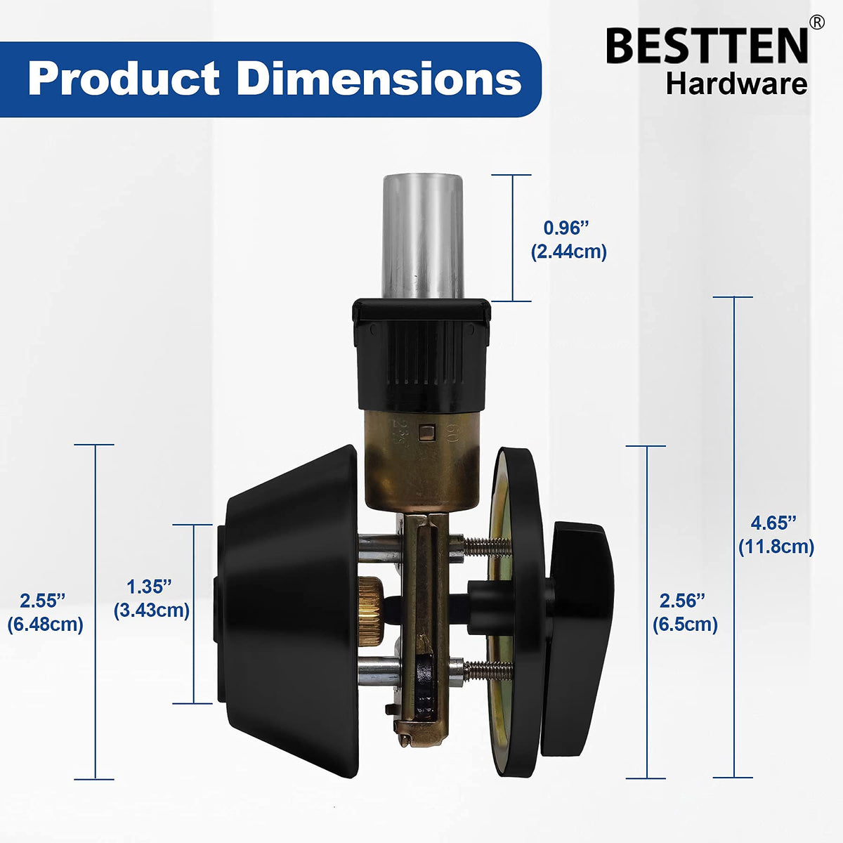 BestTEN deadbolt styling complements levers and knobs for a cohesive entry