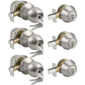 BESTTEN keyed-alike exterior knobs and deadbolts ensure consistent home security.