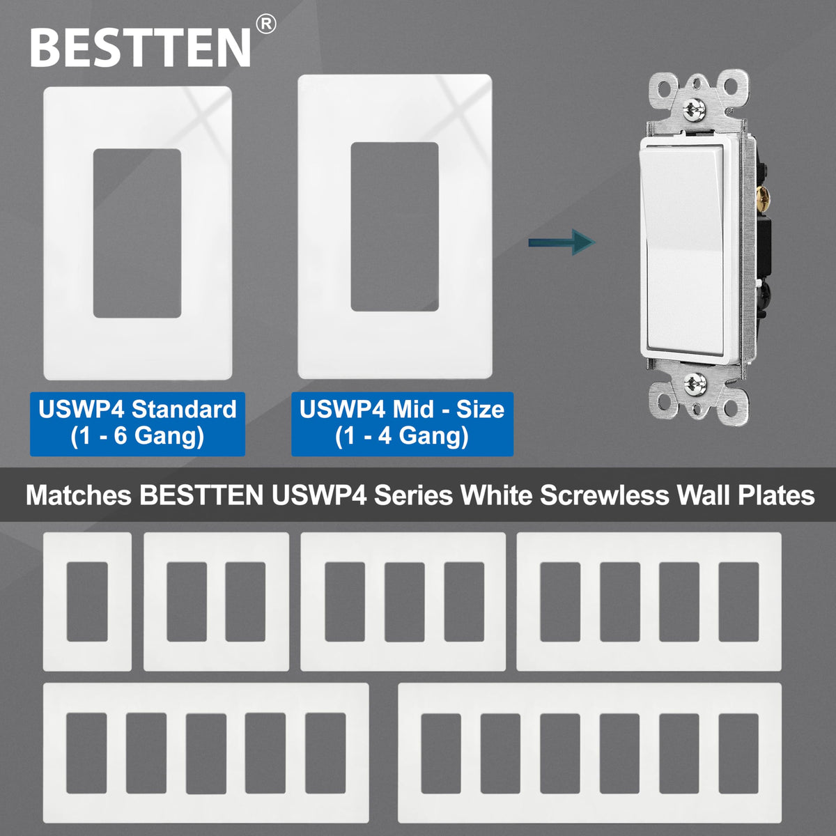 BESTTEN modern design enhances rooms with a clean, minimal look.