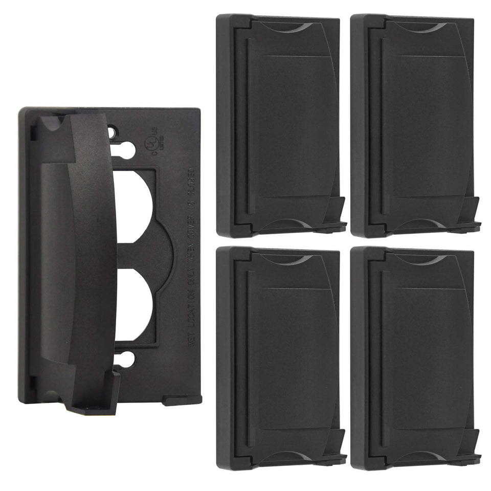 BESTTEN outdoor outlet cover with flip lid protects outdoor duplex outlets.