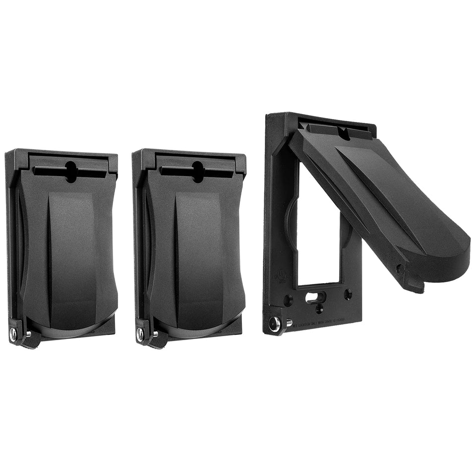 BESTTEN outdoor outlet cover with flip lid protects GFCI and decor receptacles.