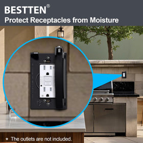 BESTTEN reinforced nylon body of outdoor outlet cover