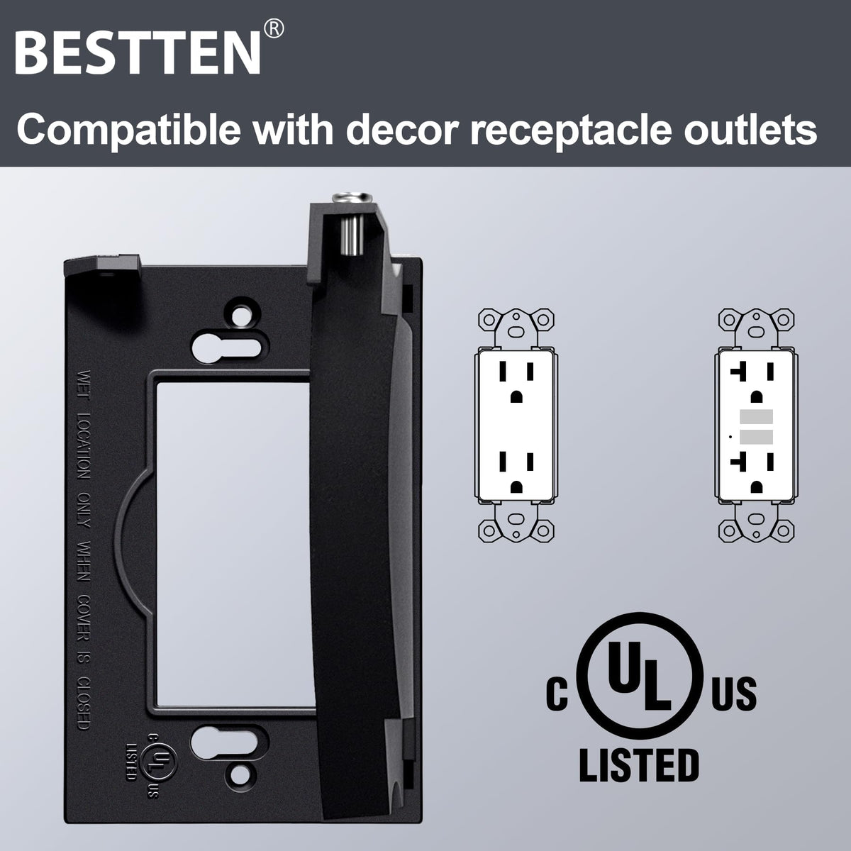BESTTEN durable stainless steel springs in outlet cover