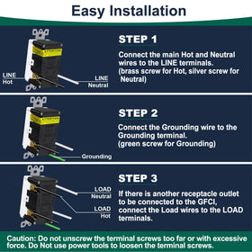 Bestten quick-install GFCI outlet simplifies wiring setup