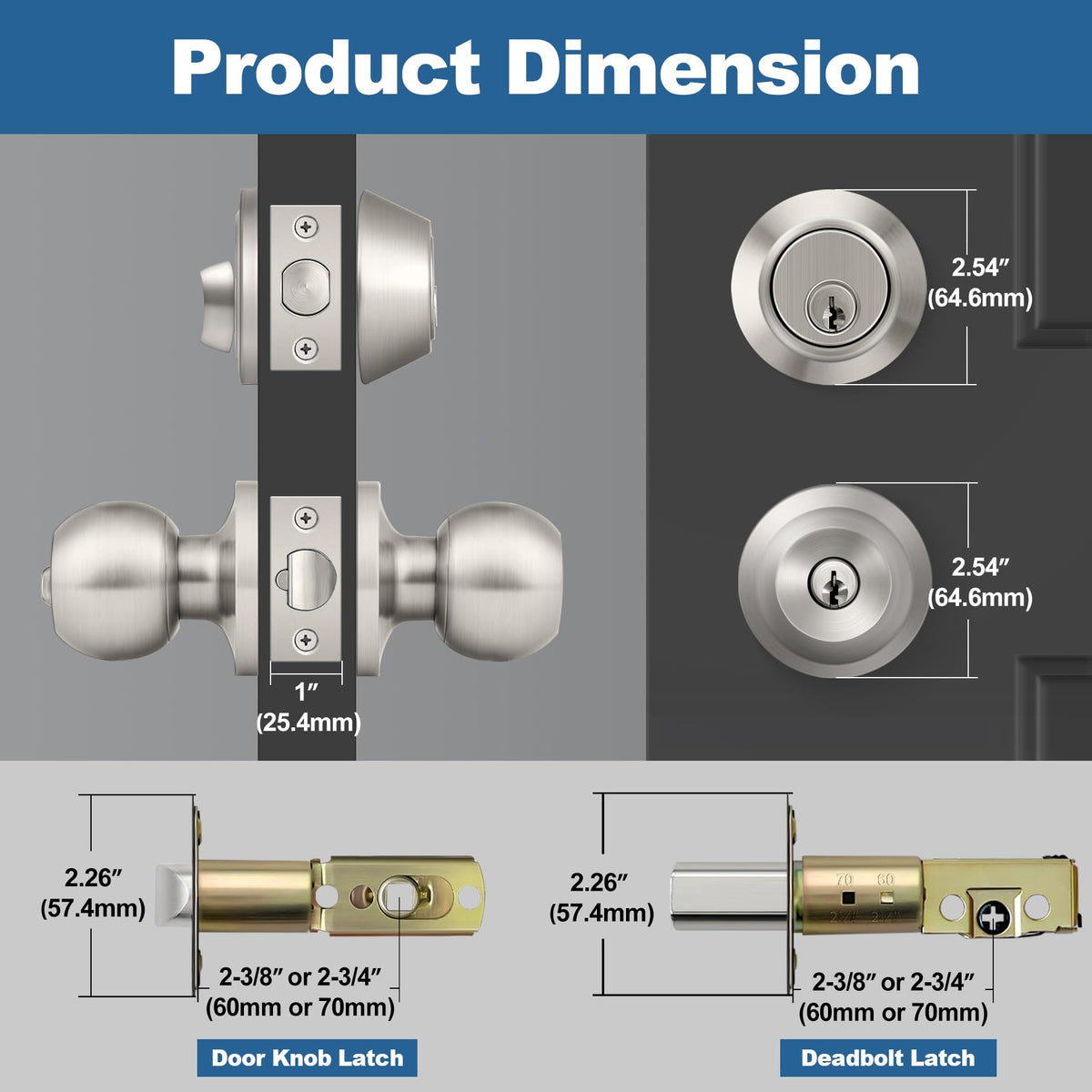 BESTTEN single-cylinder deadbolt in satin nickel for reliable entry control.