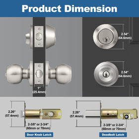 BESTTEN single-cylinder deadbolt in satin nickel for reliable entry control.