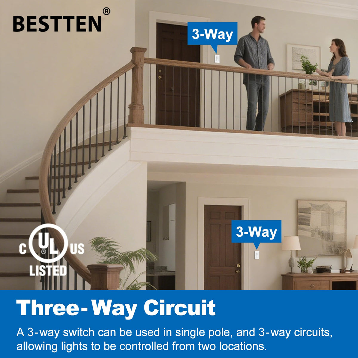 BESTTEN solid steel construction adds durable performance for daily use.