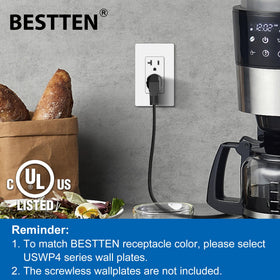 BESTTEN wall outlet modern design with a clean finish for kitchens.