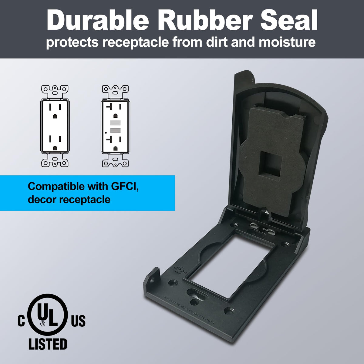 BestTEN nylon-bodied wall plate with springs ensures smooth lid action