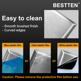 BESTTEN stainless steel 1-gang wall plate offers corrosion resistance for harsh environments