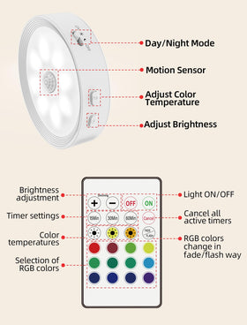 Besttour night-mode timer light enables soft lighting at night.